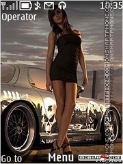 Скриншот темы Need for speed girl in for 2