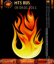 Capture d'écran Flame thème