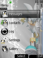 Silver Clock tema screenshot