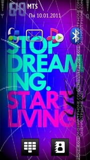 Stop Dreming tema screenshot