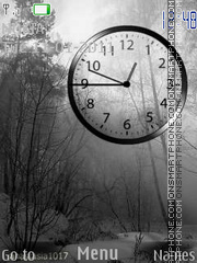 Winter clock es el tema de pantalla