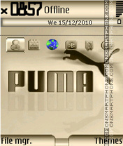 Gold Puma tema screenshot