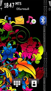 Digi Flowers tema screenshot