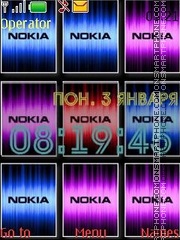 Nokia animated swf tema screenshot