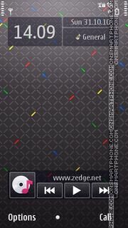 Black Abstract 02 tema screenshot