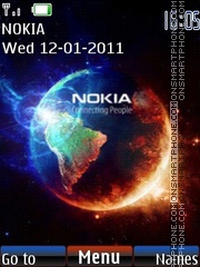 Nokia earth animated tema screenshot