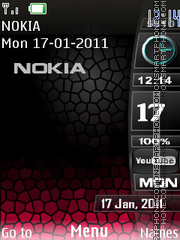 X-blak red v theme screenshot