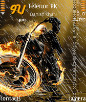 Скриншот темы Ghost Rider Animated