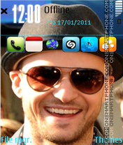 Скриншот темы Justin Timberlake