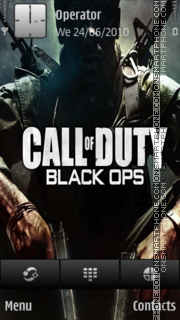 Capture d'écran Call of Duty: Black Ops thème