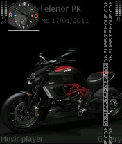 Ducati Diavel Carbon theme screenshot
