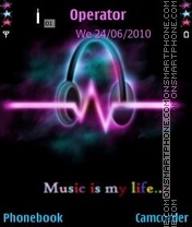 Music Is My Life tema screenshot