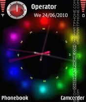 Glow Dot Clock tema screenshot