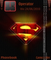 Superman red theme tema screenshot