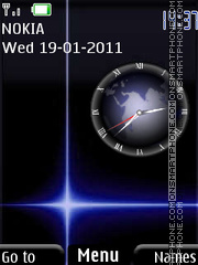 World blue tema screenshot