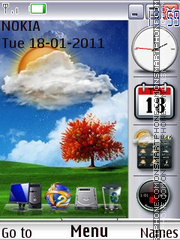 Windows 7 Sidebar theme screenshot