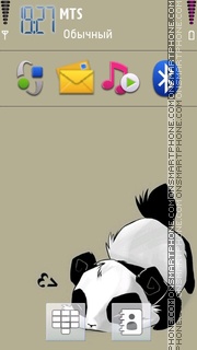 Sleepy Panda es el tema de pantalla