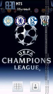 Champions League tema screenshot