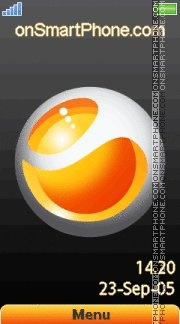 Orange tema screenshot