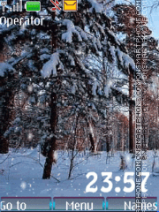 Falling Snow tema screenshot