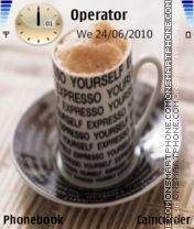 Coffee with sugar tema screenshot