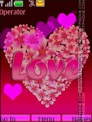 Скриншот темы love swf