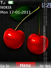 Cherry Clock tema screenshot