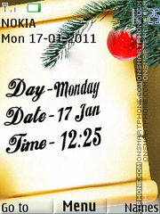 Time And Date Clock tema screenshot