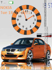 Bmw Clock W Signal tema screenshot