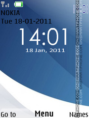 New Vista Clock 2011 theme screenshot