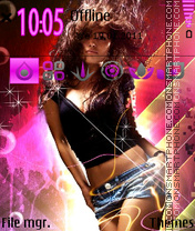 Dancer Girl tema screenshot