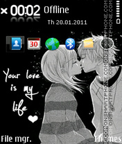 Love is life theme screenshot