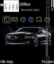 Black chevrolet theme screenshot