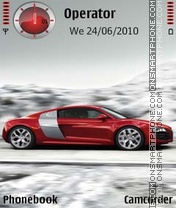 Audi R8 Red Style theme screenshot