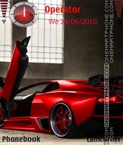 Скриншот темы Lamborghini Red
