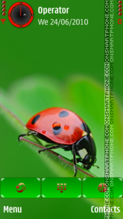 Capture d'écran Ladybird thème