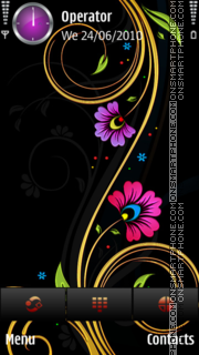 Flowers tema screenshot