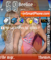 Paris Hilton v13 tema screenshot