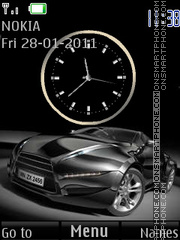 Car and Clock tema screenshot