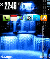 Waterfall es el tema de pantalla