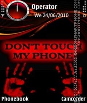 Dont Touch Phone tema screenshot