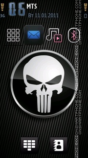 Carbon Skull theme screenshot