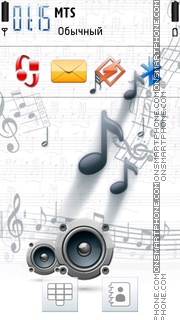Скриншот темы Music Speakars