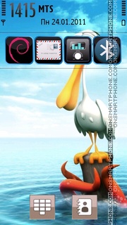 Capture d'écran 3d Bird thème