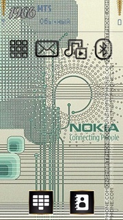 Gold Nokia theme screenshot
