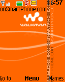Скриншот темы Orange Walkman Animated