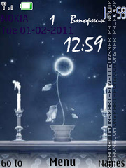 Moon flower tema screenshot