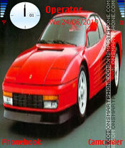 Скриншот темы Ferrari testarossa