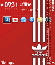 Capture d'écran Adidas 47 thème