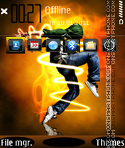 Electronic Dance 01 tema screenshot